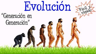 🐾¿Qué es la Evolución🌿🔍 Fácil y Rápido  BIOLOGÍA [upl. by Yerocal]