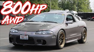 800HP Eclipse GSX AWD “Torettoquot  The Cleanest GSX we’ve seen [upl. by Eetsirk]