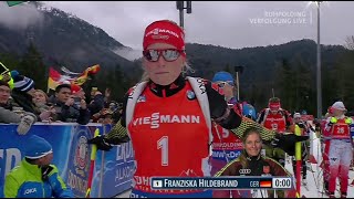 Pursuit Women Ruhpolding  09012016 [upl. by Salomon]