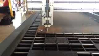 ทดสอบเครื่องตัดเหล็ก CNC PLASMA MACHINEโคราช [upl. by Joline626]