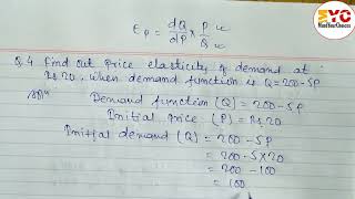 How to Find Price Elasticity of Demand  Class 11 Economics  Elasticity of Demand and Supply [upl. by Yahsan]