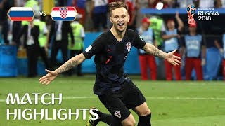 Russia v Croatia  2018 FIFA World Cup  Match Highlights [upl. by Valsimot]