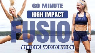 60 MINUTE INTENSE FULL BODY HIIT WORKOUT  No Equipment  Cardio And Strength [upl. by Adnawt]