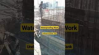 Water Tank Waterproofing Work like share beautiful nice leakage point repairing beautiful [upl. by Mixam]