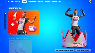 Fortnite Nick Eh 30 skin amp Emote [upl. by Burack]