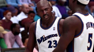 NBA 2K  Michael Jordan Drops 60 Vs Nets [upl. by Ahsienroc]