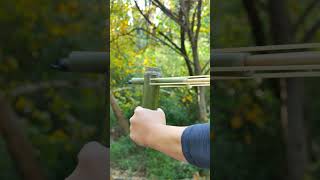 nice DIY slingshot slingshot bambooshoot diy [upl. by Alleuqahs]