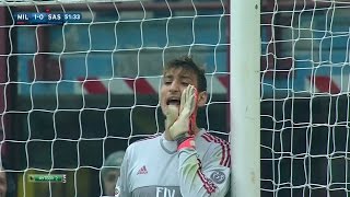 Gianluigi Donnarumma vs Sassuolo Home DEBUT 25102015 [upl. by Lodovico683]