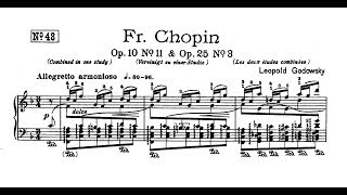 ChopinGodowsky  Study No 48 in F major after Op 10 No 11 amp Op 25 No 3 [upl. by Aeiram911]