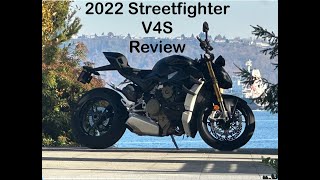 2022 Ducati Streetfighter V4S Review [upl. by Nerdna]