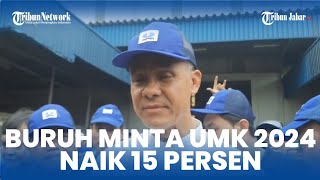 GANJAR PRANOWO Beberkan Keinginan Para Buruh Gaji UMK 2024 Naik 15 [upl. by Ezra]