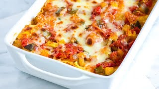 Easy Vegetable Lasagna Recipe  How to Make Fresh Vegetable Lasagna [upl. by Eugenie]