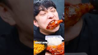 MUKBANG BIG BITES quot KOREAN SPICY CHICKENquot 🥵 [upl. by Lilly]