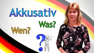 AKKUSATIV FRAGEWÖRTER quotWENquotquotWASquot Deutsch lernen 3 [upl. by Ahseyk]