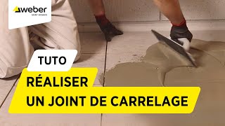 Comment réaliser un joint de carrelage  Weber [upl. by Atteselrahc]