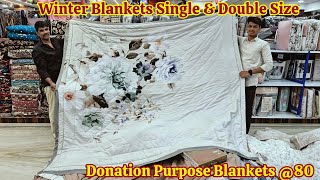 Winter Blankets Starting 80  Premium Quality Blankets Single Double Size Available [upl. by Karb]