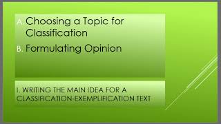 READING AND WRITING CLASSIFICATIONEXEMPLIFICATION TEXTS PART 1 [upl. by Sid]