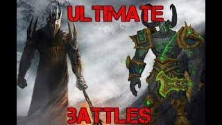 Ultimate Battles Morgoth vs Sargeras Warcraft [upl. by Ragse62]