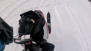 2016 Polaris PRO RMK 600 Demo ride and I fall off of it [upl. by Etteloc]