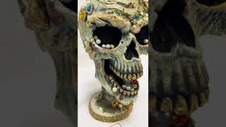 Katherines Collection 11quot Treacherous Treasure Tall Skull Halloween Figure 28428233 [upl. by Baldridge71]