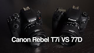 Canon Rebel T7i 800D VS 77D Whats the Difference [upl. by Blakelee]