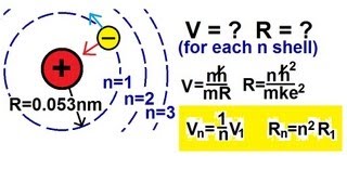 Physics  Modern Physics 17 of 26 The Bohr Atom Velocity and Radius of the Electron [upl. by Lihas]