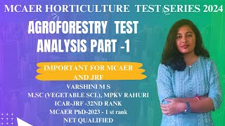 Agroforestry Test Analysis Part 1 by Varshini M S [upl. by Holcomb517]