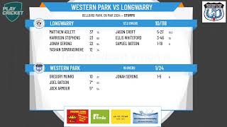 Warragul amp District Cricket Association  Div 1  Semi Final 1  WESTERN PARK v LONGWARRY  Day 1 [upl. by Erdnaek]