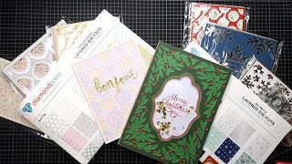 Diamond Press quotKaleidoscopequot amp quotBe Merryquot Layered Die Cuts Tutorial Quick and Gorgeous Cards [upl. by Benedicto]