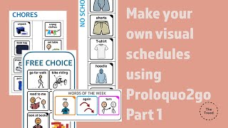 Use Proloquo2go to make Visuals part 1 [upl. by Wesla]