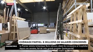 8 millions de salariés désormais concernés par le chômage partiel le gouvernement veille au grain [upl. by Vanna117]