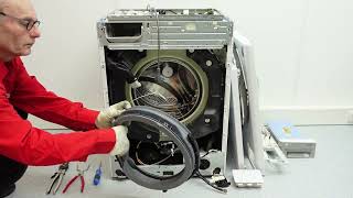 LG Washing Machine  How to replace the door gasket [upl. by Irec]