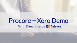 DEMO Procore  Xero [upl. by Ahsinuq]