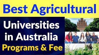 Agriculture study in Australia I Best agriculture universities in Australia I Agriculture abroad [upl. by Akimert]