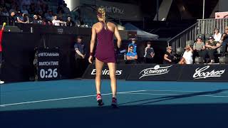 Eugenie Bouchard v Victoria Azarenka match highlights [upl. by Enelyad]