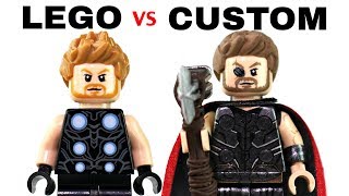 LEGO AVENGERS INFINITY WAR  Official Minifigs vs Customs  EP4 [upl. by Aiekat]