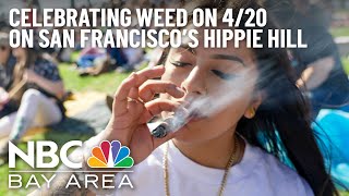 High Time to Celebrate We Interviewed People Smoking Weed on Hippie Hill on 420 [upl. by Dnomzed]