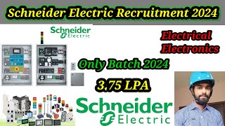 Schneider Electric Recruitment 2024 Batch freshers fresher [upl. by Belvia99]