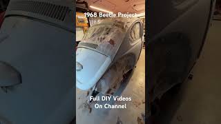 VW BEETLE RESTORE PROJECT  BEETLE DIY VIDEOS RATTLE CAN RUSTOLEUM PAINT JOB [upl. by Anelrihs]