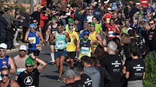 Athlétisme  plus de 70 000 coureurs attendus au Marathon dAthènes [upl. by Arabella]