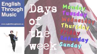 Days of the week song  Song for children kids  English Through Music with Jules [upl. by Maribeth]