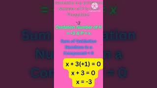 How to Calculate the Oxidation Number of P in PH3 oxidationnumber [upl. by Howlond]