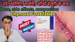 Chymoral forte tablet uses in hindi  swelling redness pain injury Pharmachoice96 [upl. by Cram]