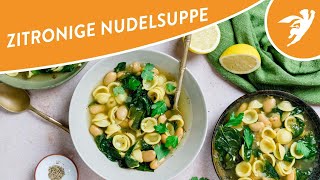 Nudelsuppe mit weißen Bohnen Einfaches und leckeres Rezept für eine herzhafte Suppe shorts [upl. by Lee355]