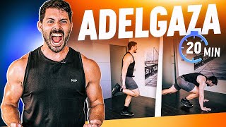 🔥 RUTINA de ejercicios para ADELGAZAR  CARDIO intenso HIIT 20 MINUTOS  Ejercicios en casa [upl. by Atirys831]