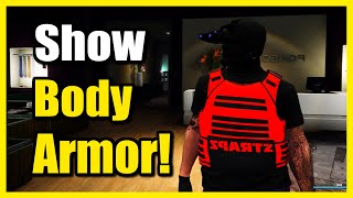 How to Show amp Equip Body Armor to Character on GTA 5 Online Fast Tutorial [upl. by Eadahs]