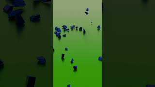 Destroying a Cube with a Hammer in Blender shorts loop [upl. by Hoj]