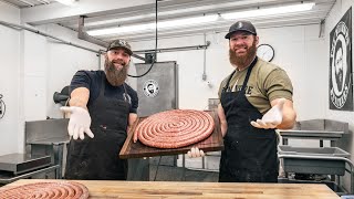 How to make Venison Bratwurst at Home  Deluxe Pizza amp Tailgater Brat Recipes  The Bearded Butchers [upl. by Ferrel]