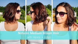 Red Henna Hair to Medium Brown Brunette Naturally Light Mountain Hair Dye DIY [upl. by Brod427]