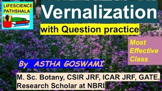 Vernalization in plants  TGT  PGT  GATE  GIC  Lt Grade Biology [upl. by Holbrook686]